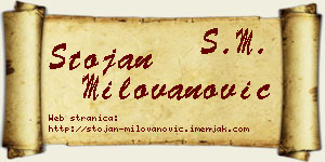 Stojan Milovanović vizit kartica